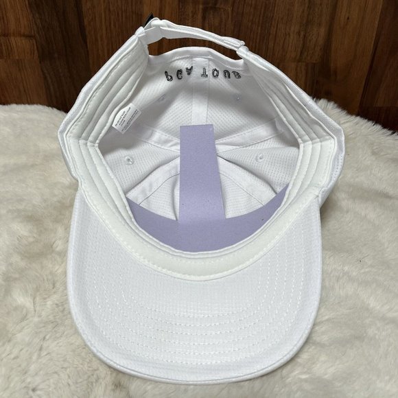 Men's Adjustable PGA Tour Logo Fairway Mesh Golf Cap WHITE Breathable Hat - Picture 7 of 9